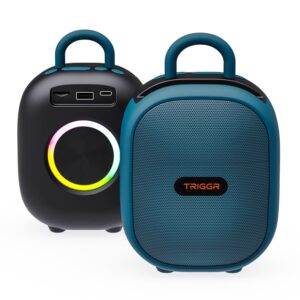 Roar 12 Portable BT, V5.3, FM Mode, Rubber Finish, 8 Hr Playtime 12 W Bluetooth Speaker (Onyx Blue, Mono Channel)